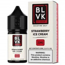 Líquido BLVK Salt Nic Remix Strawberry Ice Cream 30ml