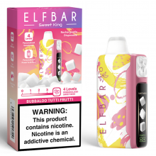 Pod descartable ElfBar Sweet King 40000 Puffs Bubbaloo Tutti Fruiti