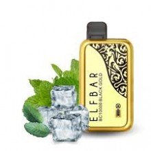 Pod descartable ElfBar BC10000 Black Gold Ice Mint