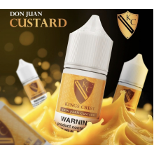 Líquido King's Crest Don Juan Custard Salt Nic 30ml