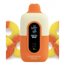 Pod descartable Fifty Bar Sour Peach Ringz 20000 puffs (origen USA)