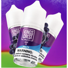 Líquido King's Crest Fruits Grape Ice Salt Nic 30 ml