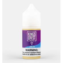 Líquido King's Crest Fruits Grape Ice Salt Nic 30 ml