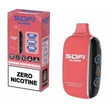 Pod descartable Sofi Surge Cero Nicotina Raspberry Peach Watermelon 25000 puffs